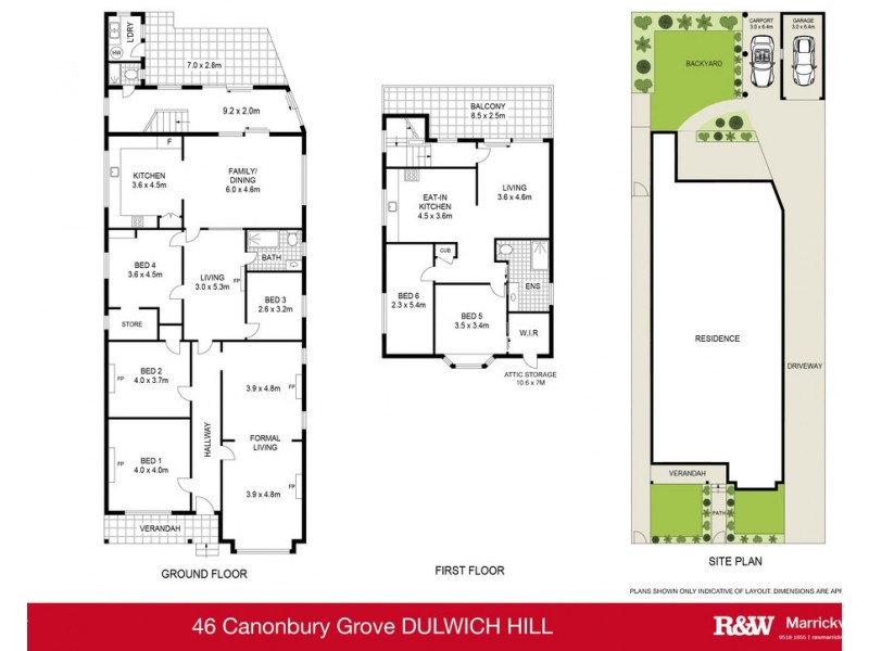 46 Canonbury Grove, Dulwich Hill NSW 2203 Floorplan