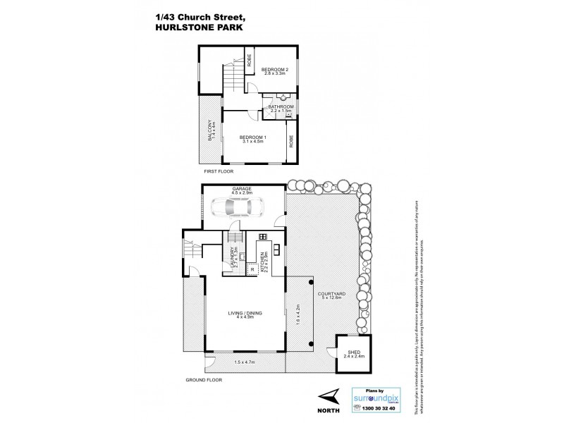 1/43 Church Street, Hurlstone Park NSW 2193 Floorplan