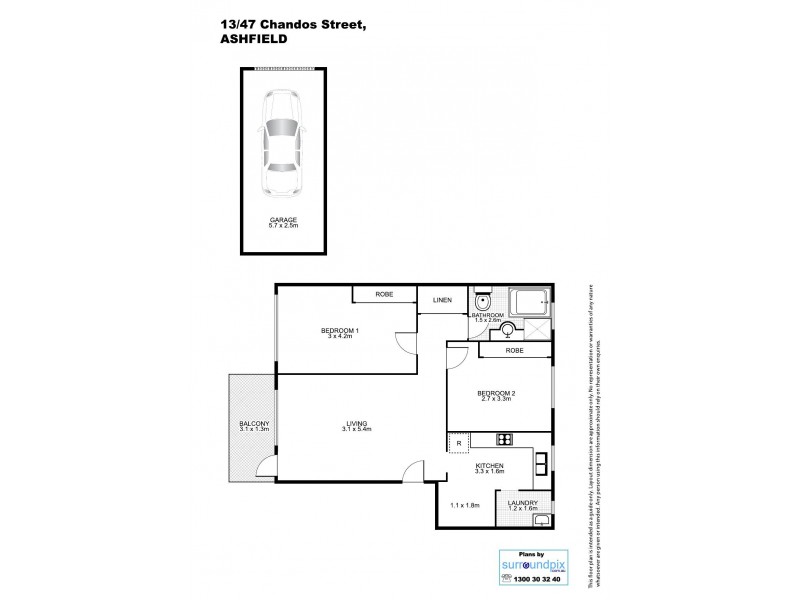 13/47 Chandos Street, Ashfield NSW 2131 Floorplan