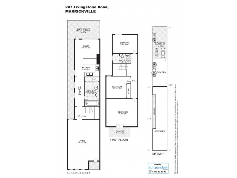 247 Livingstone Road, Marrickville NSW 2204 Floorplan