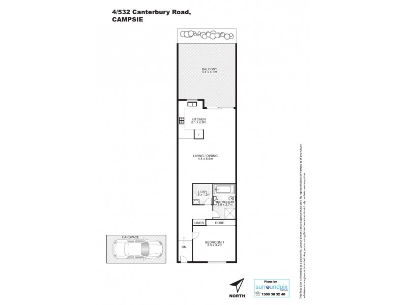 4/532 Canterbury Road, Campsie NSW 2194 Floorplan