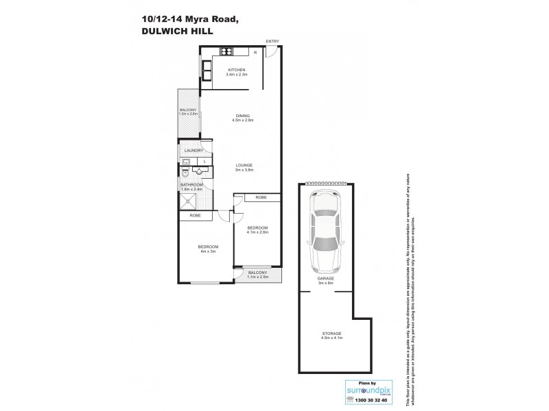 10/12 Myra Road, Dulwich Hill NSW 2203 Floorplan