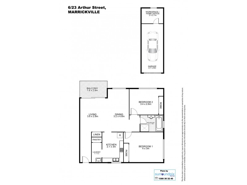 6/23 Arthur Street, Marrickville NSW 2204 Floorplan