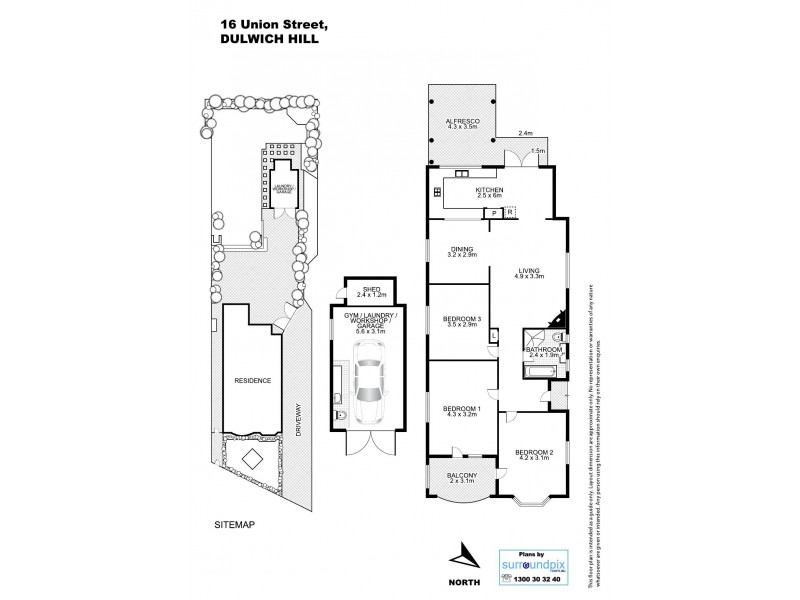 16 Union Street, Dulwich Hill NSW 2203 Floorplan
