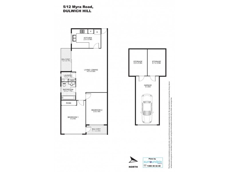 5/12 Myra Road, Dulwich Hill NSW 2203 Floorplan