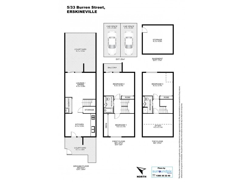 5/33 Burren Street, Erskineville NSW 2043 Floorplan