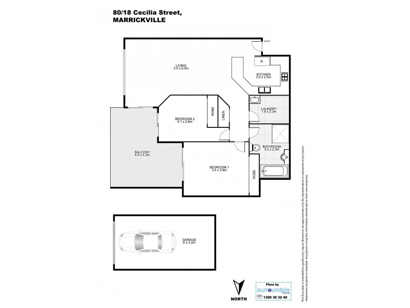 80/18 Cecilia Street, Marrickville NSW 2204 Floorplan