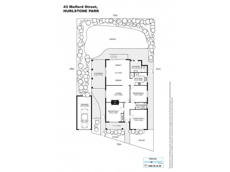 43 Melford Street, Hurlstone Park NSW 2193 Floorplan
