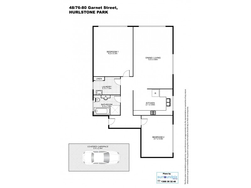 48/76 Garnet Street, Hurlstone Park NSW 2193 Floorplan