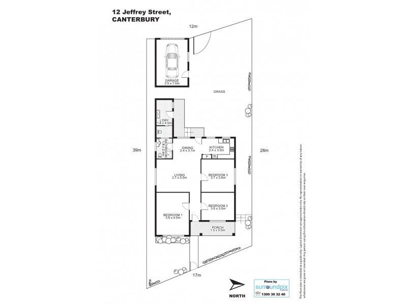 12 Jeffrey Street, Canterbury NSW 2193 Floorplan