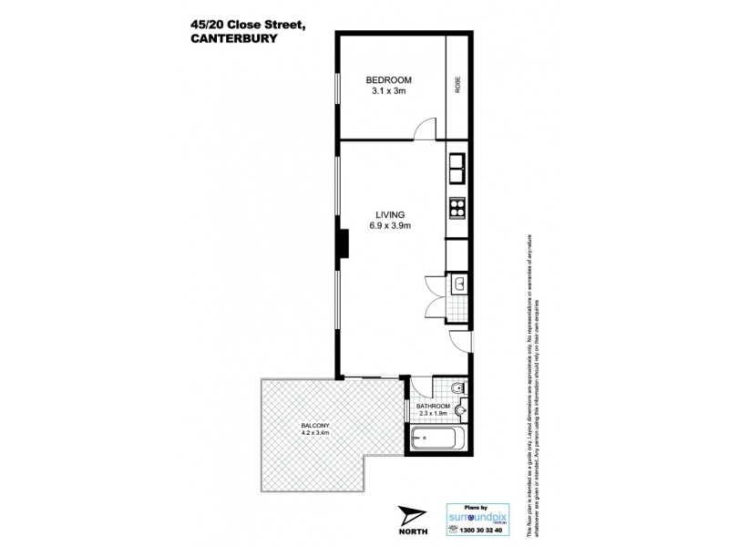 45/20 Close Street, Canterbury NSW 2193 Floorplan