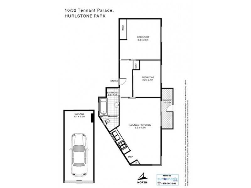 10/32 Tennent Parade, Hurlstone Park NSW 2193 Floorplan