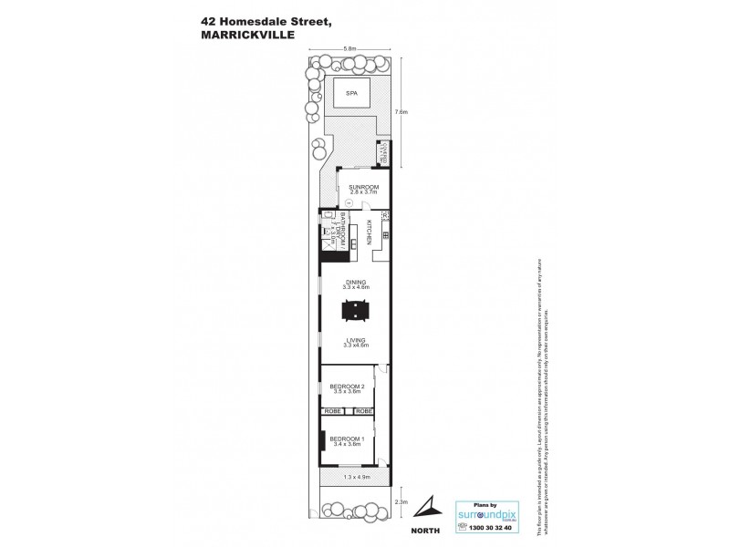 42 Holmesdale Street, Marrickville NSW 2204 Floorplan
