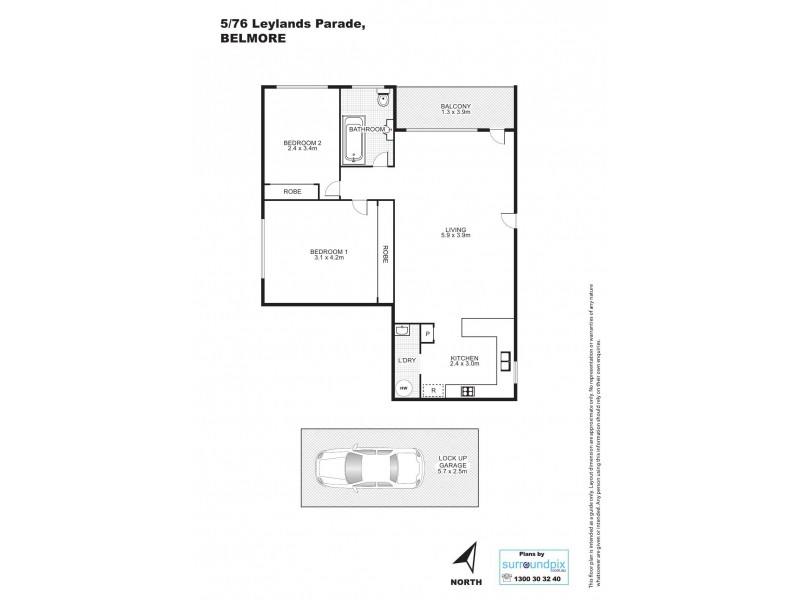 5/76 Leylands Parade, Belmore NSW 2192 Floorplan