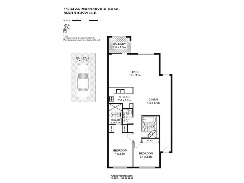 11/342A Marrickville Road, Marrickville NSW 2204 Floorplan