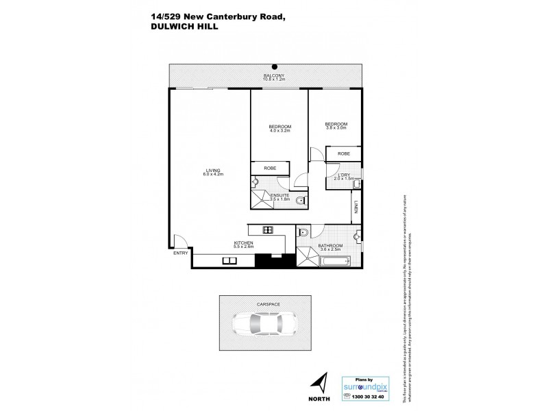 14/529 New Canterbury Road, Dulwich Hill NSW 2203 Floorplan
