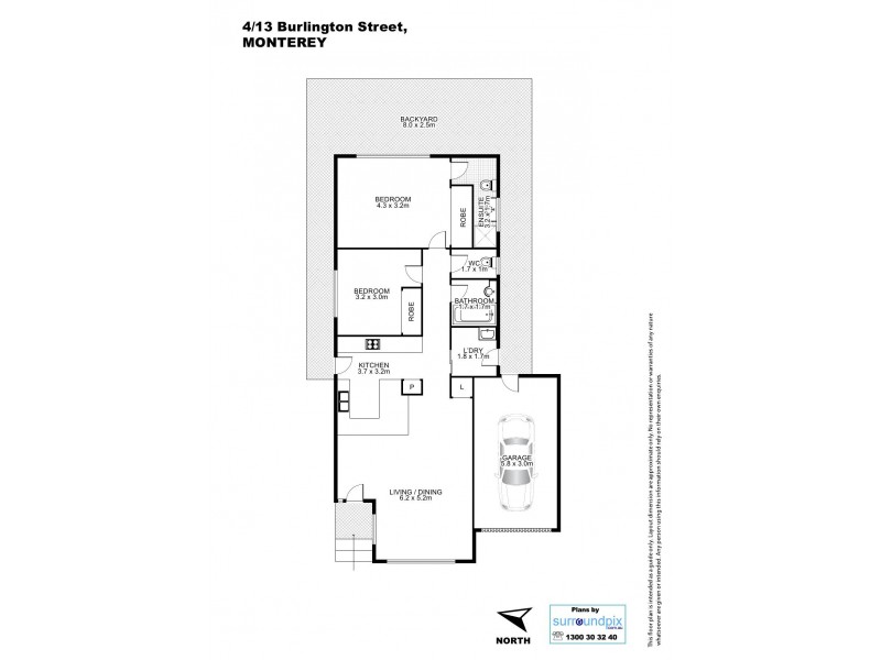 4/13 Burlington Street, Monterey NSW 2217 Floorplan