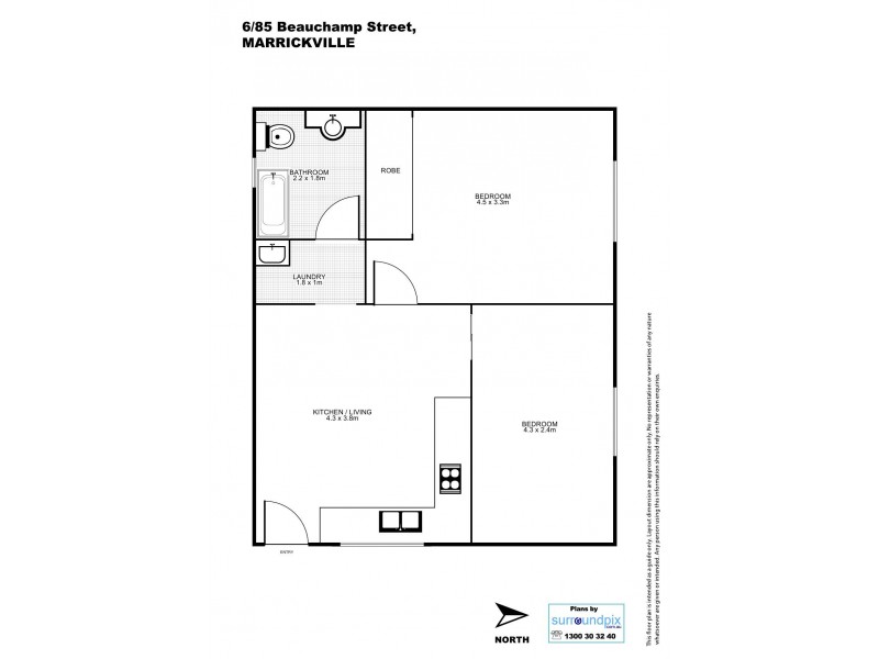 6/85 Beauchamp Street, Marrickville NSW 2204 Floorplan