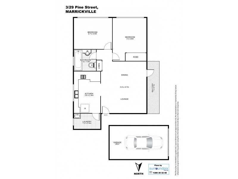 3/29 Pine Street, Marrickville NSW 2204 Floorplan