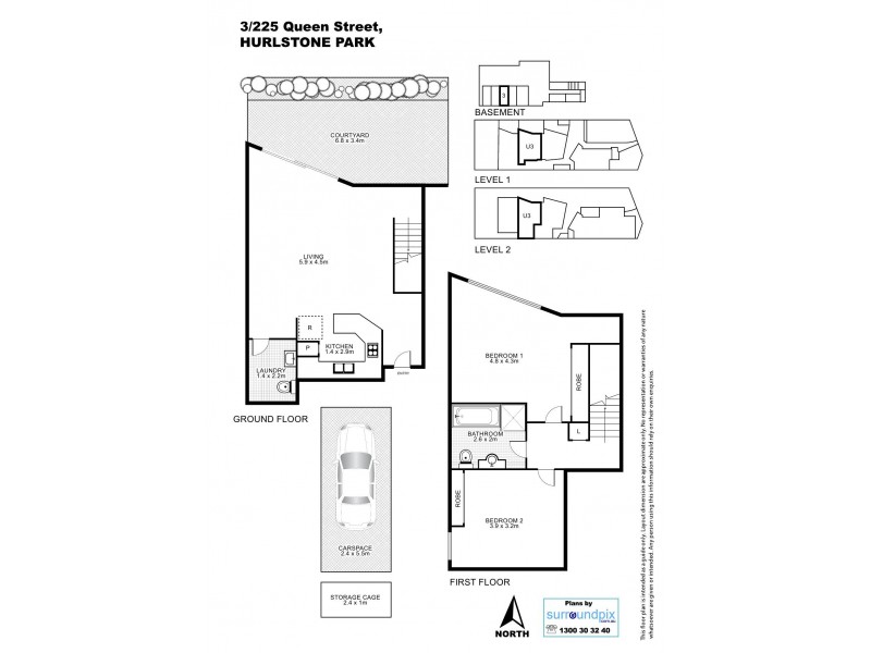 3/225 Queen Street, Hurlstone Park NSW 2193 Floorplan