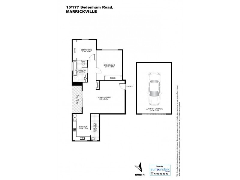 15/177 Sydenham Road, Marrickville NSW 2204 Floorplan