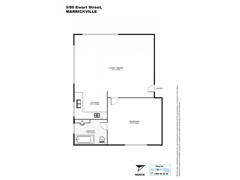 5/80 Ewart Street, Dulwich Hill NSW 2203 Floorplan