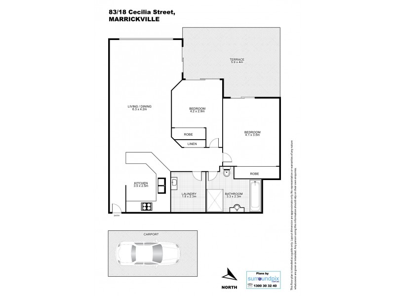 83/18 Cecilia Street, Marrickville NSW 2204 Floorplan