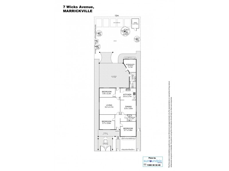 7 Wicks Avenue, Marrickville NSW 2204 Floorplan