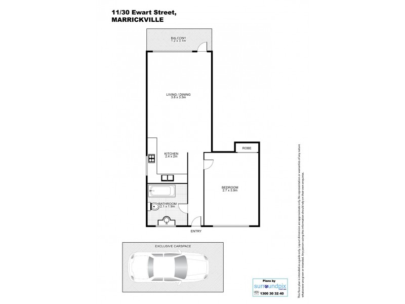 11/30 Ewart Street, Marrickville NSW 2204 Floorplan