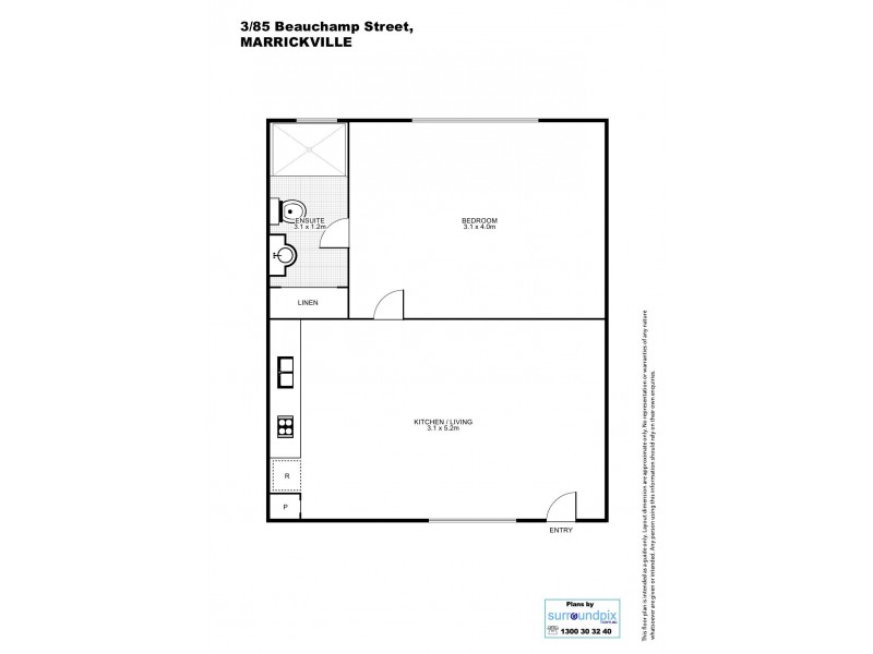 3/85 Beauchamp Street, Marrickville NSW 2204 Floorplan