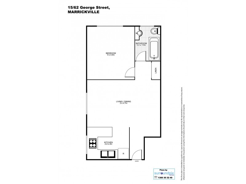 15/62 George Street, Marrickville NSW 2204 Floorplan