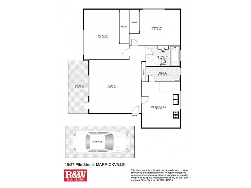 15/27 Pile Street, Marrickville NSW 2204 Floorplan