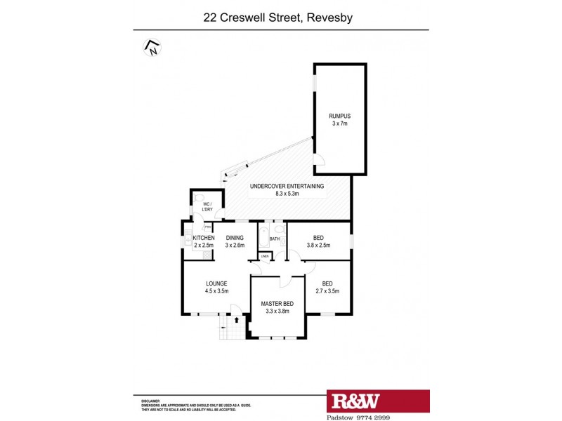 22 Creswell Street, Revesby NSW 2212 Floorplan
