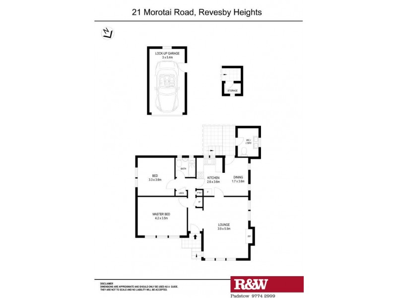 21 Morotai Road, Revesby Heights NSW 2212 Floorplan