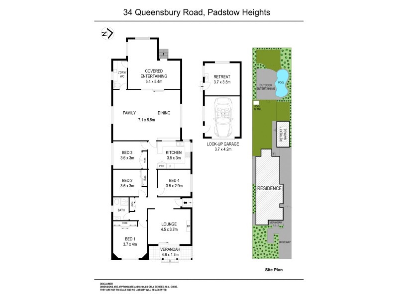 34 Queensbury Road, Padstow Heights NSW 2211 Floorplan