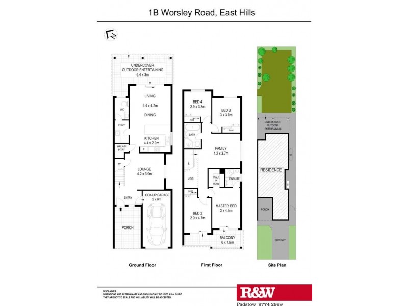 1B Worsley Street, East Hills NSW 2213 Floorplan