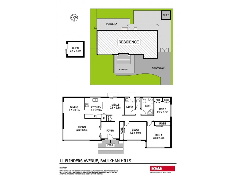 11 Flinders Avenue, Baulkham Hills NSW 2153 Floorplan