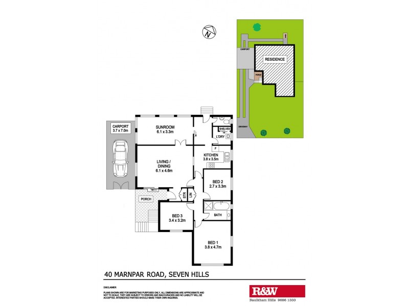 40 Marnpar Road, Seven Hills NSW 2147 Floorplan
