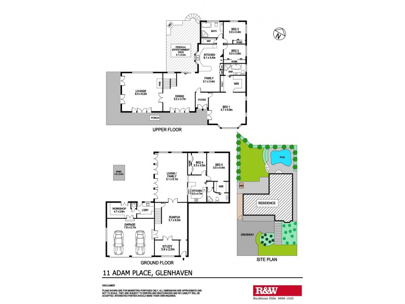 11 Adam Place, Glenhaven NSW 2156 Floorplan