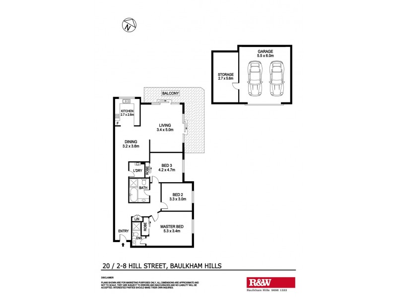 20/2-8 Hill Street, Baulkham Hills NSW 2153 Floorplan