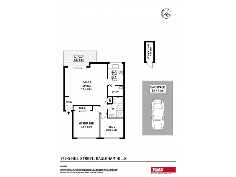 7/1-5 Hill Street, Baulkham Hills NSW 2153 Floorplan