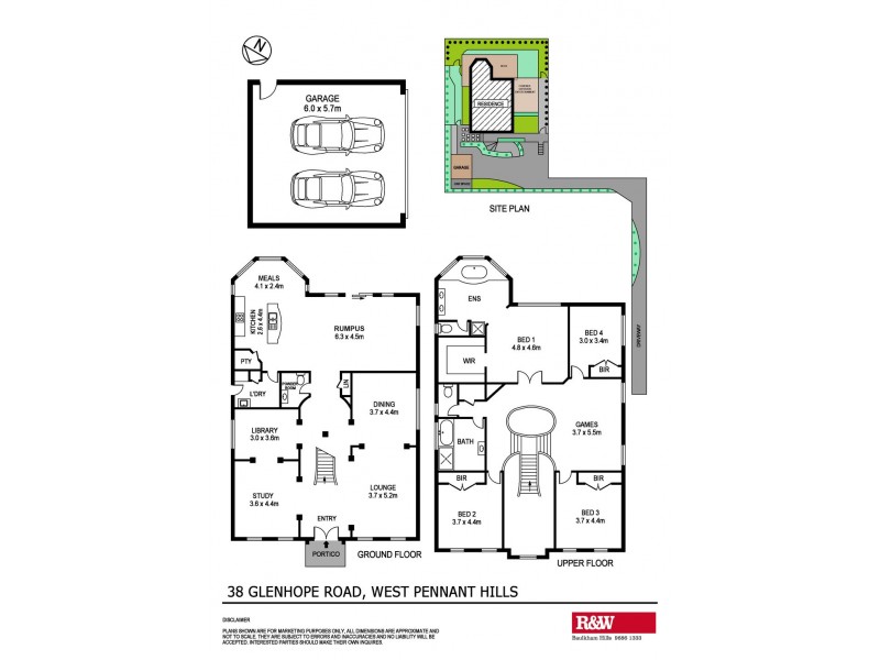 38 Glenhope Road, West Pennant Hills NSW 2125 Floorplan