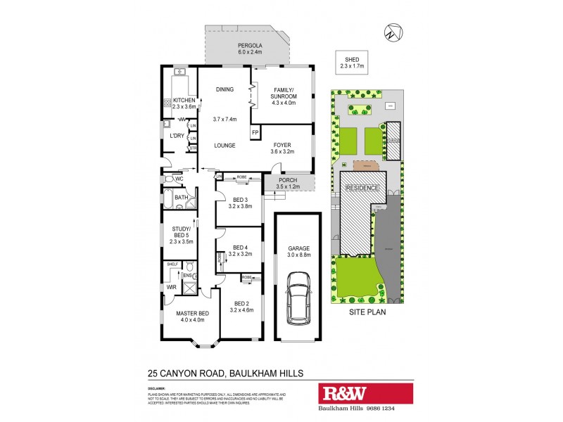 25 Canyon Road, Baulkham Hills NSW 2153 Floorplan