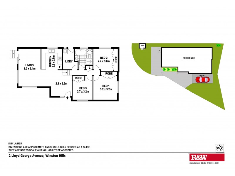 2 Lloyd George Avenue, Winston Hills NSW 2153 Floorplan