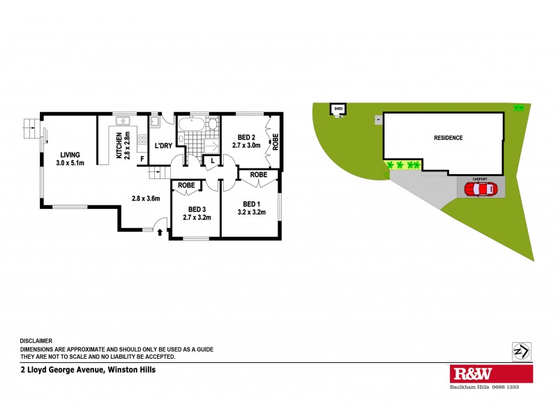 2 Lloyd George Avenue, Winston Hills NSW 2153 Floorplan