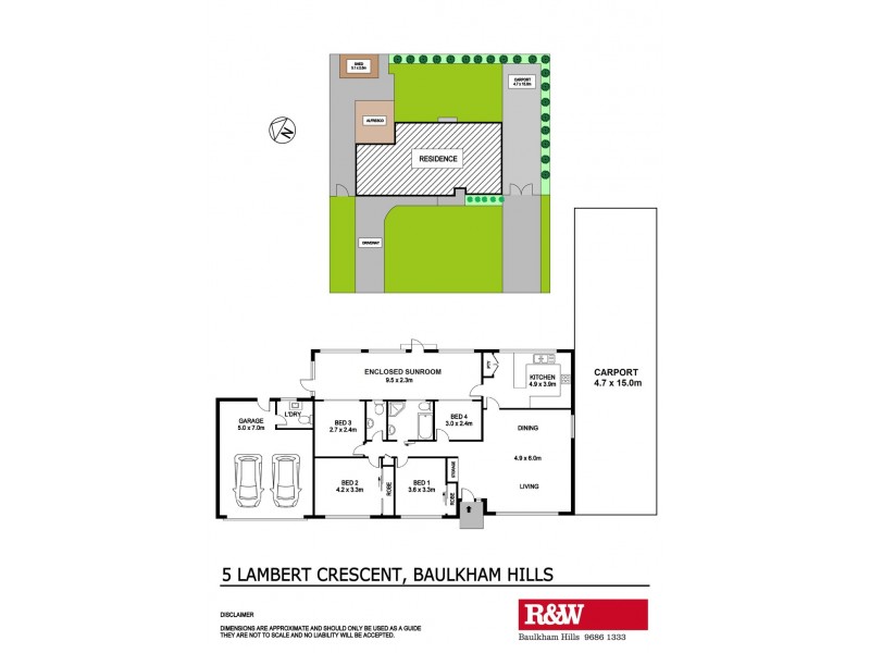 5 Lambert Crescent, Baulkham Hills NSW 2153 Floorplan