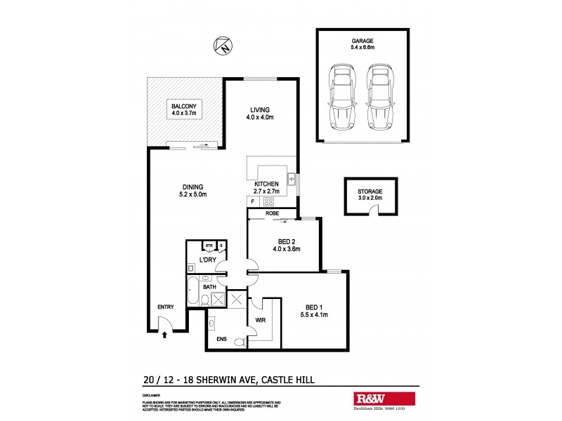 20/12-18 Sherwin Avenue, Castle Hill NSW 2154 Floorplan