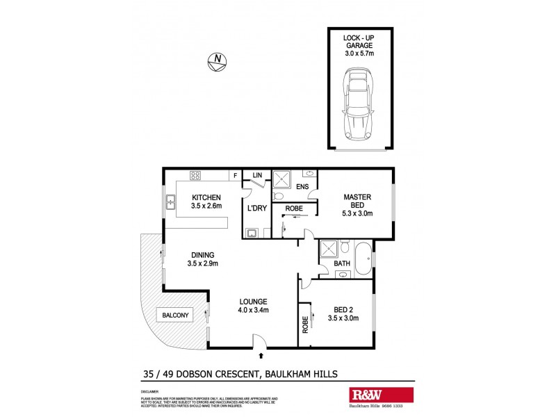 35/49 Dobson Crescent, Baulkham Hills NSW 2153 Floorplan
