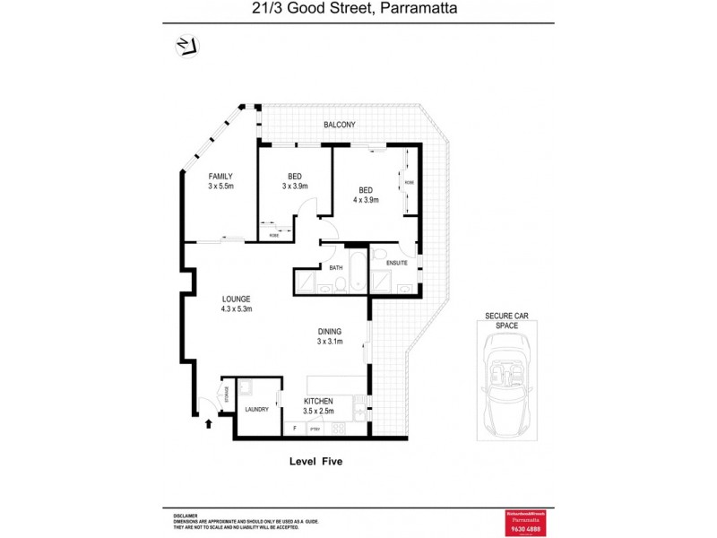 21/3 Good Street, Parramatta NSW 2150 Floorplan