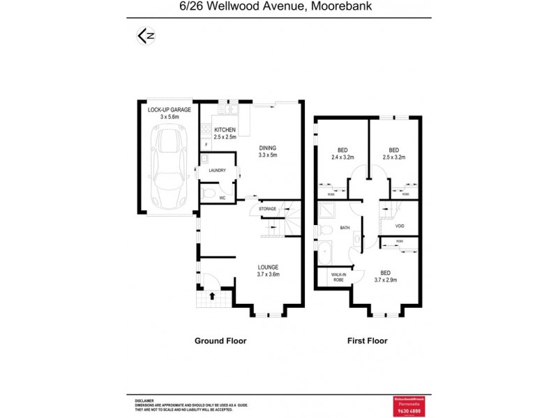 6/26 Wellwood Avenue, Moorebank NSW 2170 Floorplan